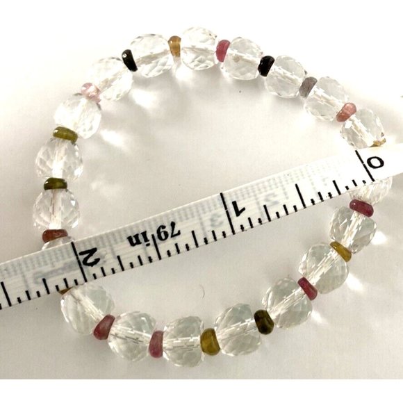 Glass bead bracelet, Cute Clear Beaded Bracelet - Picture 4 of 4